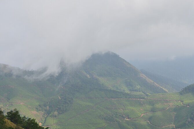 5 Days Kerala Tour with Private Car Houseboat Munnar and Thekkady - Day 1 in Kochi: waterfalls on the road to Munnar