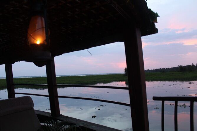 Sunset Cruise with Village Life and Local Food - Canoe time on Kerala backwaters: nets, birds, and the sunset finale